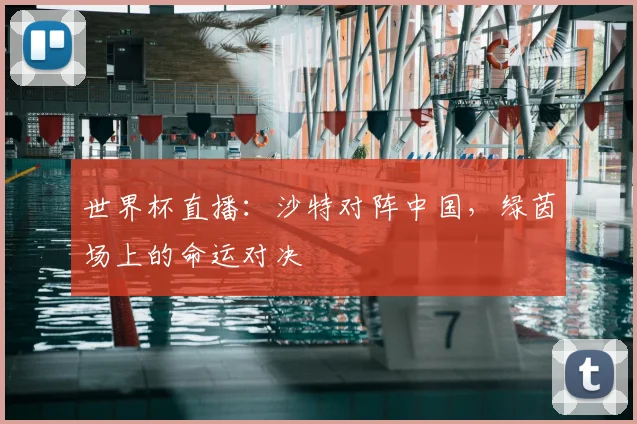 世界杯直播：沙特对阵中国，绿茵场上的命运对决